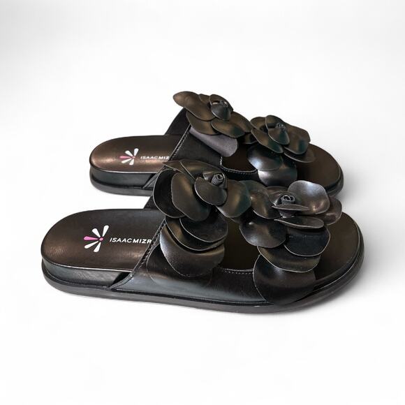 Isaac Mizrahi Floral Flat Slide Sandals - Picture 5 of 10